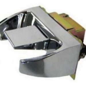 Hoornhaak metaal verchroomd