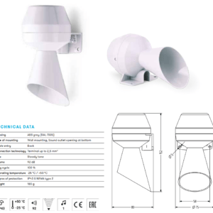 Signaal Hoorn 220 VAC 92 dB