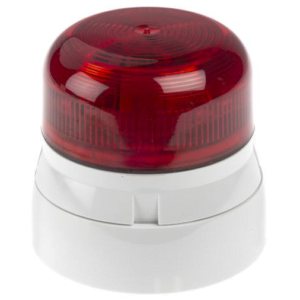 belsignaal led flitslicht analoog rood 230Vac LED 1Hz continu